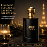 Parfum noir personnalisé, marque privée, 100 ml, vaporisateur EDP, parfum boisé ambré oud, cadeau d'entreprise, OEM ODM
