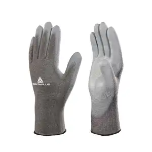 DELTAPLUS Delicate Operation Palm Pu Coated Gloves Polyester Fabric PPE Knitted Gloves