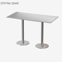 Meubles commerciaux Mesas Para en acier inoxydable Chaise pour Restaurant Booth Sièges canapé Tables et chaises pour Restaurant