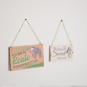 Sign with rope hanging wooden plaque decoration for wooden walls, <b>spring</b> and summer decoration, art country style <b>door</b> - Product Image 2