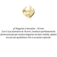 Anillo Abierto SC ECOMMERCE Z, Elegante y Ajustable de 18mm, Anillo con Letra Personalizada para Mujer y Hombre, Estilo Casual, Talla Única, Hecho en Italia