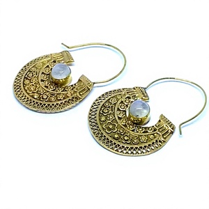 <b>Women</b> Jewelry Supplier Earring New Fashion Moonstone Earrings <b>Women</b> Jewelry Set <b>Women</b> Fashion <b>Rainbow</b> Moonstone Earring - Product Image 4