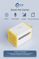 Transporteur intelligent pour animaux de compagnie, approuvé par les compagnies aériennes, avec caméra 4G WIFI et application mobile