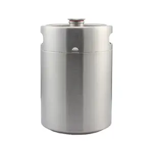 Xách tay 5L, 10L thủ công bia Thùng 304 thép không gỉ chịu áp lực mini bia keg