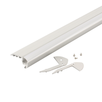 Profilé LED en aluminium noir argenté 6063 T5 avec bande antidérapante pour éclairage linéaire des marches - Vente en gros usine