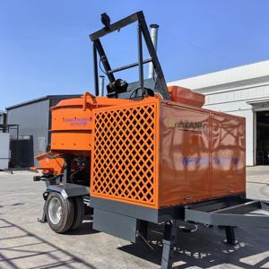 L'usine fournit une nouvelle pompe à béton mobile à moteur diesel avec mélangeurs et pompes à béton pour la construction civile - Product Image 5