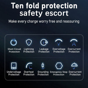 Portable EV <b>Charger</b> Type 1 1.92KW 3.84KW 16A Adjustable Current 2.4 inch LCD Screen Plug and Play Scheduled Charging Waterproof - Product Image 5