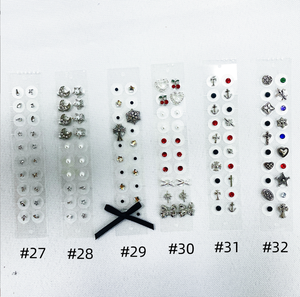 2025 nuevo estilo Y2K pegatinas de acupresión holográficas para la oreja 20 piezas sin perforación para terapia del sueño adelgazamiento Facial alivio del dolor - Product Image 5