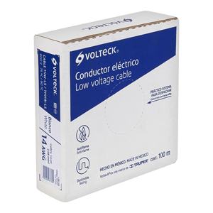 Volteck CAB-14B 100m Rouleau de câble d'alimentation blanc THHW-LS 14 AWG - Product Image 1