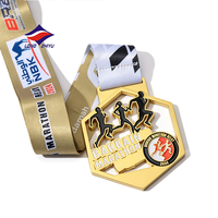 Medalla Deportiva de Metal Personalizada con Logotipo de Aleación de Zinc 2D, Diseño de Fábrica Longzhiyu con 20 Años de Experiencia, para Maratón, Triatlón, Carreras de 5KM y 10KM
