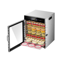 Hoge Kwaliteit 12 Layer Touchscreen Versie Gedroogde Fruit Machine Commerciële Huishoudelijke Voedsel Dehydrator