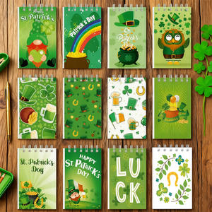 Nuevo cuaderno <span class=keywords><strong>de</strong></span> espiral con diseño irlandés, mini libreta portátil <span class=keywords><strong>de</strong></span> <span class=keywords><strong>bolsillo</strong></span>, bloc <span class=keywords><strong>de</strong></span> notas pequeño. - Product Image 1