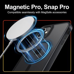 Cover per telefono sottile magnetica opaca per <span class=keywords><strong>iPhone</strong></span> <span class=keywords><strong>13</strong></span> <span class=keywords><strong>Pro</strong></span> 14 <span class=keywords><strong>Pro</strong></span> <span class=keywords><strong>Max</strong></span> 15 16 <span class=keywords><strong>Pro</strong></span> <span class=keywords><strong>protezione</strong></span> antiurto con schienale traslucido - Product Image 2