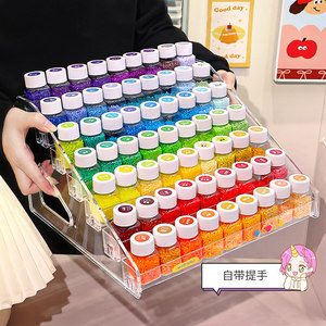Étagère de rangement transparente à 7 niveaux, grande capacité, pour organiser et présenter les perles Perler - Product Image 5