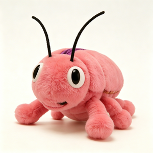 Estuche de lápices de peluche de insecto rosa personalizado, linda bolsa de lápices de peluche con forma de insecto, estuche de lápices de peluche de hormiga rosa - Product Image 5