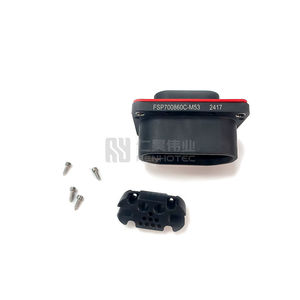 Connecteur hybride haute tension 2 broches + 8 broches prise et prise en plastique à angle droit pour Moto de puissance automobile - Product Image 1