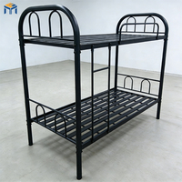 Lit superposé pliable moderne en métal avec finition thermolaquée pour appartement, dortoir, école, hôtel, salon - Vente en gros usine