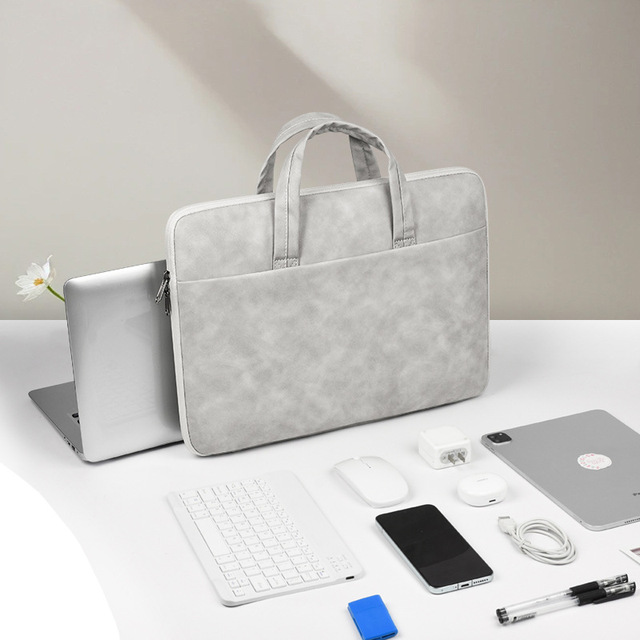 Waterproof Shockproof Breathable Business Laptop Sleeve with Zipper Closure Large Capacity 16-Inch Portable Computer Bag