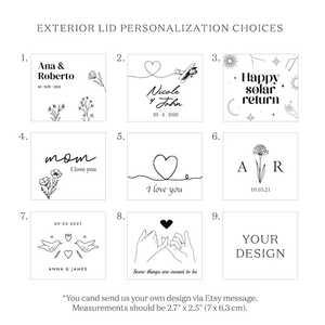 مخصص من خشب الجوز الخشبي الكلاسيكي الصغير + 50 نغمات متوفرة حركة كرنك - Product Image 5