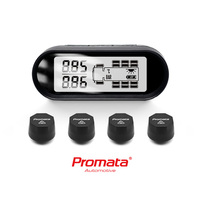 Système de surveillance de pression et de température des pneus (TPMS) solaire pour camion MATA T2 avec capteurs intégrés 433,92 MHz 12 V pour 2 pneus