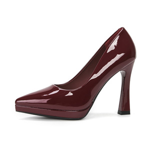 Escarpins à talons épais et bout pointu pour femmes, en microfibre premium avec amorti, chaussures habillées formelles - Product Image 4