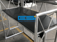 ESI-Mobile Cabine de DJ pliante en aluminium 1/3 Table à treillis sur mesure Table de DJ Stand de DJ pour événement