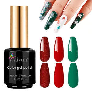 <span class=keywords><strong>Vernis</strong></span> à ongles d'hiver à haute teneur en pigments colorés Soak Off Vibrant Hema Free Christmas Series Colors Gel - Product Image 3