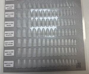 Kuku Palsu Bahan PMMA Model Baru Garis Pembatas Tengah 300pcs Set Tip Kuku Multi-Panjang Desain Lengkap Praktis - Product Image 2