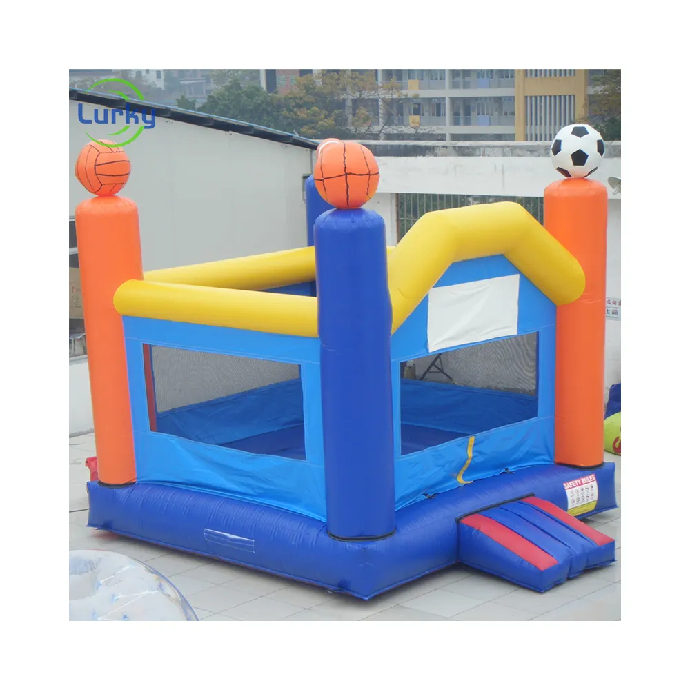 Lustige niedliche aufblasbare Türsteher Indoor Outdoor Kid Jumping Bouncing House Trampolin