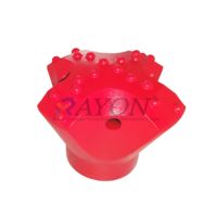 EXX Ess Mata Bor Baja Karbon Galvanis Celup Panas dengan Tombol Ulir, Mata Bor Jangkar Self Drill Diameter 32mm, Kapasitas >280KN untuk Batuan
