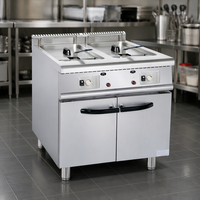 Cuisinière à gaz commerciale autonome à 4 brûleurs avec four, en acier inoxydable, pour restaurant