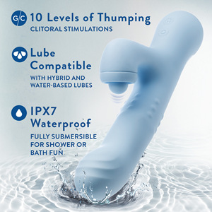 Juguete Sexual de Masaje Suave para Mujeres, Vibrador de Punto G, <span class=keywords><strong>Dildo</strong></span> de Empuje Rápido, Estimulación <span class=keywords><strong>Vaginal</strong></span> y Clitoriana - Product Image 5