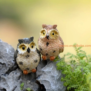 Nhà Máy Giá Thu Nhỏ Nhựa Đêm Owl Bức Tượng Cổ Tích Vườn Mini Động Vật Tượng Đồ Chơi Cho Micro Cảnh Quan Thực Vật Chim Mô Hình - Product Image 5