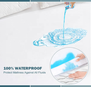 Cao cấp bông terry Nệm bìa không gây dị ứng không thấm nước được trang bị tấm ga trải giường bảo vệ - Product Image 5