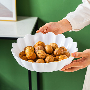 ถาดพลาสติกสำหรับวางกาแฟโต๊ะขนมที่บ้านแบบทันสมัยตะกร้าผลไม้เค้กขนมจานพลาสติก - Product Image 2