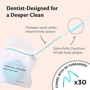 <span class=keywords><strong>Fil</strong></span> <span class=keywords><strong>dentaire</strong></span> <span class=keywords><strong>orthodontique</strong></span> Ultraclean Access en nylon ciré <span class=keywords><strong>pour</strong></span> la santé des dents, les implants, les bridges et les appareils dentaires – Super Floss - Product Image 6