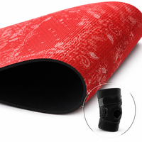 Rouleau de tissu composite néoprène imprimé ZhongLi rouge ignifuge pour combinaisons de plongée, genouillères et produits sportifs d'extérieur