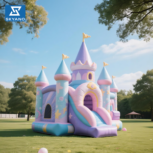 Château gonflable de conte de fées, château gonflable d'intérieur équipé d'un toboggan et d'un trampoline - Product Image 3