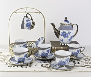 Juego de té Juego de <span class=keywords><strong>tetera</strong></span> Porcelana con soporte - Product Image 1