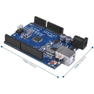 Bảng điều khiển CH340 ban phát triển atmega328pb vi điều khiển với cáp <span class=keywords><strong>USB</strong></span> Uno R3 ban phát triển phiên bản cải tiến - Product Image 3