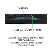 1920x360 moniteur publicitaire extérieur 500Nit Usb2.0 lecture automatique vidéo écran partagé 21.3 pouces étiré barre de bande d'affichage moniteur Lcd