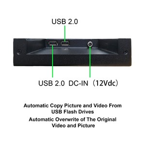 1920X360 Reclame Monitor Outdoor 500nit Usb2.0 Auto Play Video Gesplitst Scherm 21.3Inch Gestrekte Display Strip Bar Lcd Monitor - Product Image 2