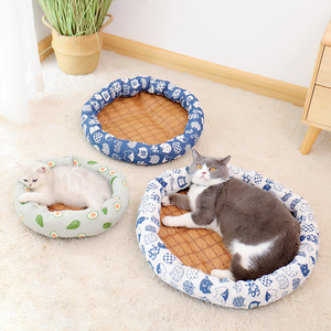 Cool Summer Nest Mat for Medium and Large Pets <strong>Fashionable</strong> Animal Pattern Cooling Sofa <strong>Bed</strong> for <strong>Dogs</strong> Cats Teddy <strong>Dog</strong> Vine Mat - Product Image 3