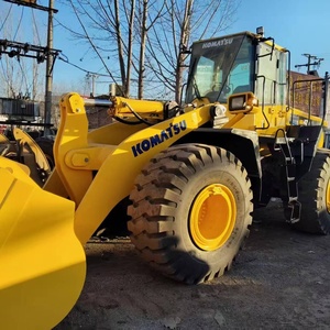 Komatsu Wheel Loader Used Heavy Duty Construction Equipment Yellow Color - Product Image 2