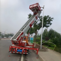 JIUHE 제조업체 리프팅 장비 32m 36m 고소작업차 텔레스코픽 사다리 가구 리프트 트럭