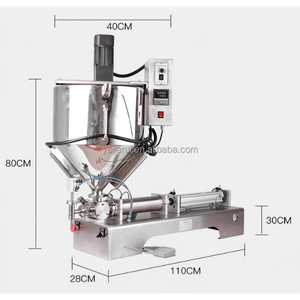 Chất lượng tốt khí nén sưởi ấm và khuấy định lượng điền máy dày dán điều chỉnh chất lỏng với máy trộn nóng - Product Image 2