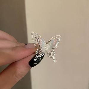 I-0514 Fashionable <b>Rings</b> New Style Alloy Material Green Butterfly <b>Ring</b> Fashion Jewelry <b>Finger</b> <b>Ring</b> - Product Image 4