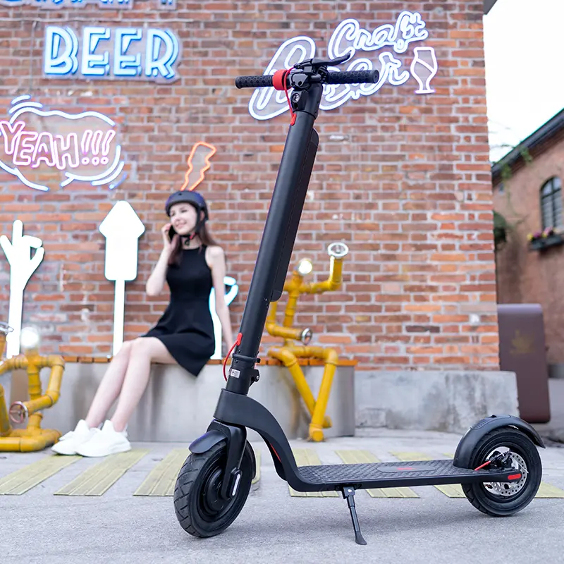 Оптовая продажа, складной электрический скутер для взрослых с максимальным радиусом действия 45 км, 350 Вт