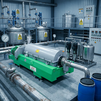 Peralatan Pemisahan Operasi Kontinu Decanter Centrifuge Sistem Pengeringan Lumpur Kota