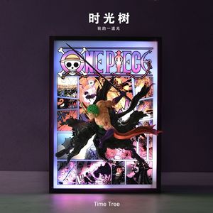 44*32CM Zoro stereografico 3D incorniciato Anime figura miglior regalo per ornamento figura - Product Image 1